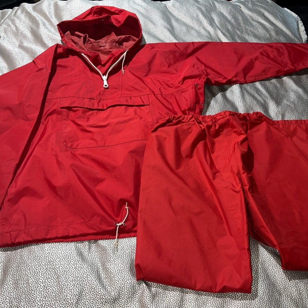 Vintage Henri Lloyd Sailing BriNylon Suit Large Hoodie Medium Pants Foul Weather